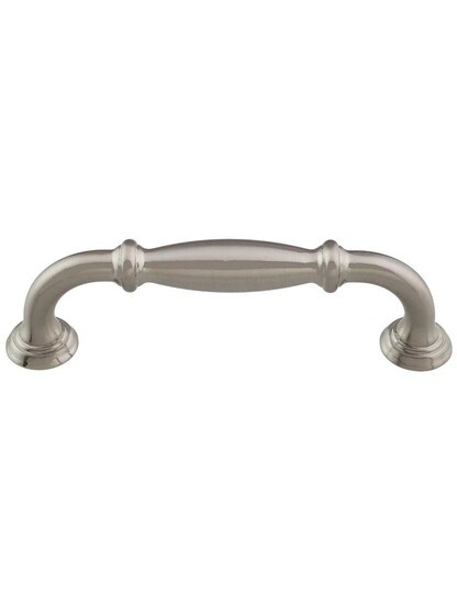 Tiffany Cabinet Pull - 3 3/4 inch Center-to-Center in Satin Nickel.
